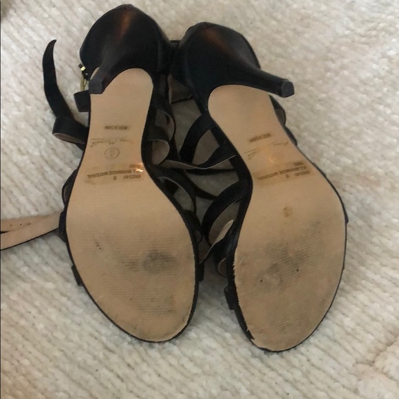 Go Jane Anne Michelle Black Stappy Heels - Picture 5 of 5